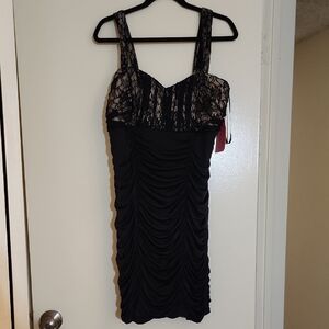 Elegant Black Lace Dress